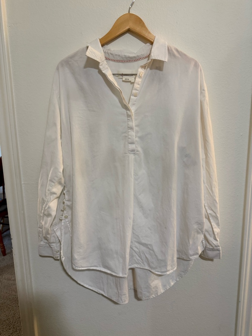 Anthropologie White Tunic